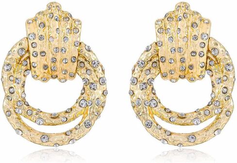 Ettika Dangle Earrings for Women. 18k Gold or Rhodium Plated Earrings. Jewelry, Birthday Gifts For Women in Kuwait