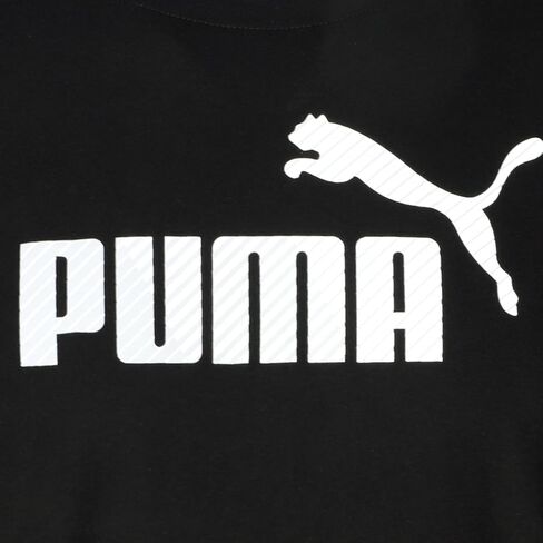 PUMA Mens Linear Gradient Crew Neck Short Sleeve Casual Tops Casual - Black in Saudi Arabia