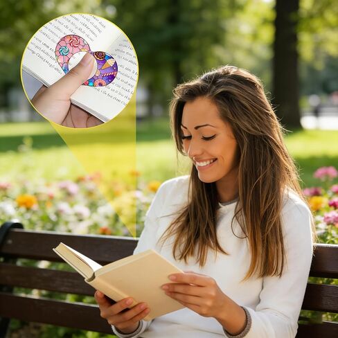 1 قطعة حامل صفحة الكتاب، حامل صفحة كتاب الإبهام، حامل صفحة كتاب أكريليك ناعم خفيف الوزن للقراءة والمعلمين والطلاب ومحبي الكتب والهدايا الأدبية ودودة الكتب - 27 in Saudi Arabia