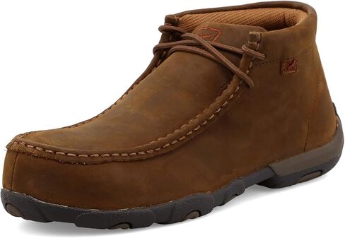 Twisted X Men's 12" Western Work Boot, Square Toe Alloy Toe, Brown & Flash Red, 10 EE in Kuwait