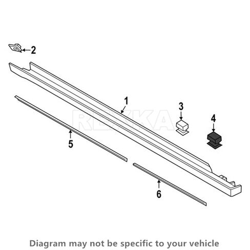 Rexka 30 قطعة مشبك قولبة الروك لفورد W716503-S300 فيوجن لينكولن MKZ in Kuwait