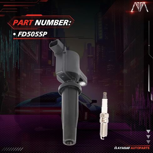 MAYASAF FD505 Ignition Coils and Spark Plugs Set of 4 Fit for Ford 2013-2018 C-Max, 2009-2019 Escape, 2010-2020 Fusion, 2014-2021 Transit Connect, for Lincoln 2013-2020 MKZ in Saudi Arabia