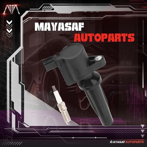 MAYASAF FD505 Ignition Coils and Spark Plugs Set of 4 Fit for Ford 2013-2018 C-Max, 2009-2019 Escape, 2010-2020 Fusion, 2014-2021 Transit Connect, for Lincoln 2013-2020 MKZ in Saudi Arabia