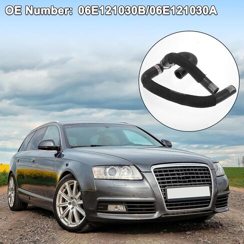 Radiator Hose Heater Hose No.06E121030B for Audi A6 Quattro 3.0L V6 A/T Premium Plus Sedan 2012-2015 Black Rubber 1 Pc Coolant Pipe Good Sealing in Saudi Arabia