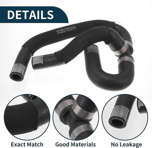 Radiator Hose Heater Hose No.06E121030B for Audi A6 Quattro 3.0L V6 A/T Premium Plus Sedan 2012-2015 Black Rubber 1 Pc Coolant Pipe Good Sealing in Saudi Arabia