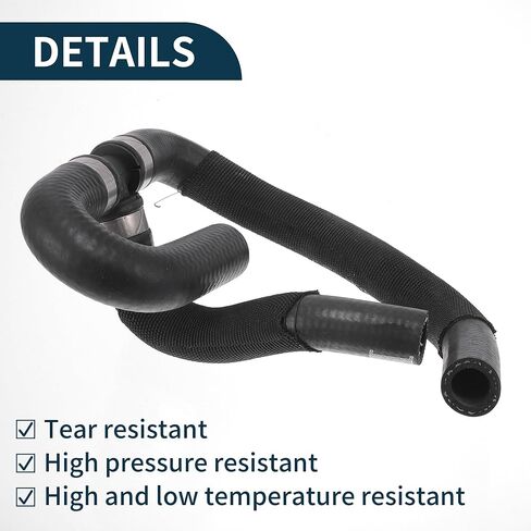 Radiator Hose Heater Hose No.06E121030B for Audi A6 Quattro 3.0L V6 A/T Premium Plus Sedan 2012-2015 Black Rubber 1 Pc Coolant Pipe Good Sealing in Saudi Arabia