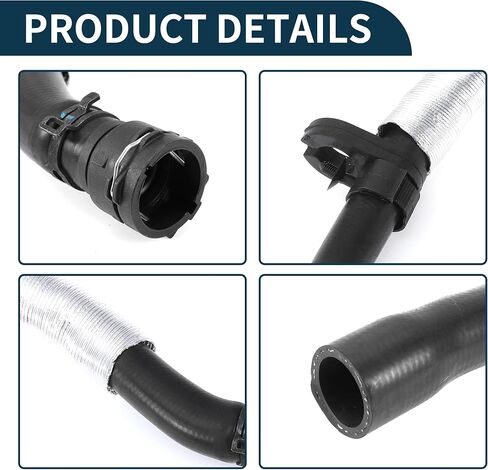 Radiator Hose for Audi Q3 2011-2018 Rubber 1 Pcs Coolant Pipe in Saudi Arabia