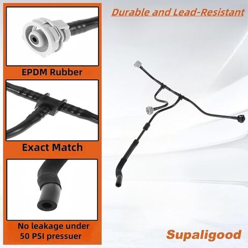 Engine Upper Coolant Reservoir Hose Replacement for Audi A4 S4 S5 Allroad 2.0L 2017-2018, No. 8K0121081BK Automotive Radiator Overflow Hoses (1pcs) in Kuwait