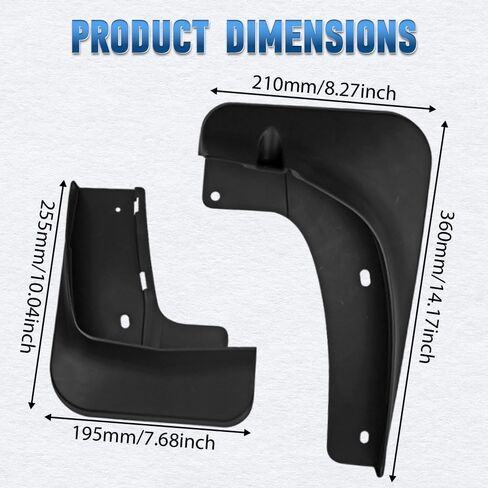 MACHSWON Mud Flaps Fender Splash Guards with Screws, Front Rear Wheel Fender Accessories Compatible with Mazda CX-50 VA CX50 CX 50 2023-2025, Black, 4 pcs in Saudi Arabia