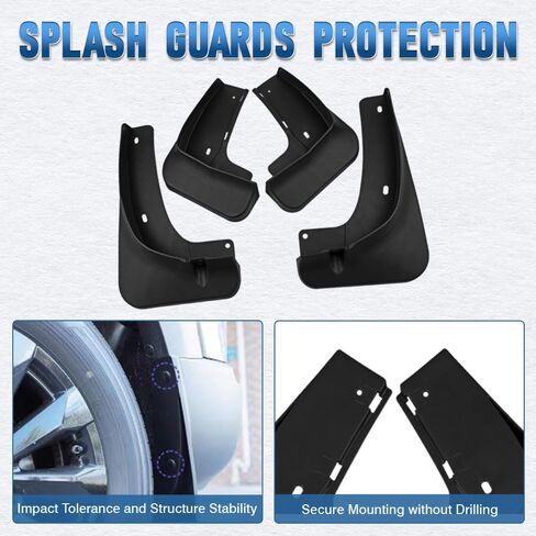 MACHSWON Mud Flaps Fender Splash Guards with Screws, Front Rear Wheel Fender Accessories Compatible with Mazda CX-50 VA CX50 CX 50 2023-2025, Black, 4 pcs in Saudi Arabia
