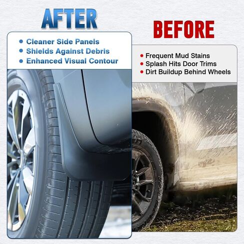 MACHSWON Mud Flaps Fender Splash Guards with Screws, Front Rear Wheel Fender Accessories Compatible with Mazda CX-50 VA CX50 CX 50 2023-2025, Black, 4 pcs in Saudi Arabia