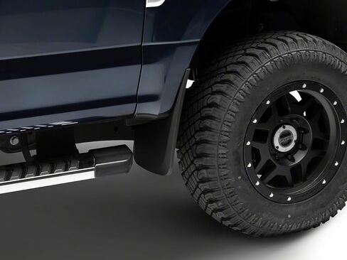 RedRock Molded Mud Guards; Front and Rear Compatible For 17-26 F-250 Super Duty w/o OE Fender Flares in Kuwait