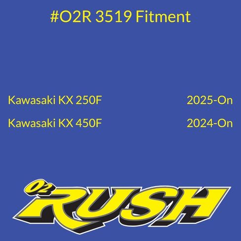 O2 RUSH High Performance Saw-Tooth Foam Air Filter - Max Airflow & Filtration - Fits Kawasaki KX450F 2006-2024, KX250F/KX250 2006-2024, KLX450R 2008-2019 - Washable Reusable (OEM 11013-0833) in Saudi Arabia