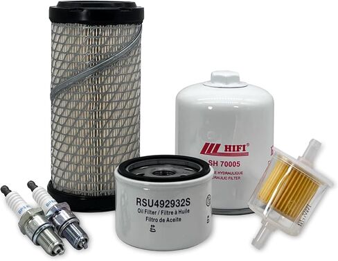 طقم فلتر صيانة HERO لمرشحات Scag SVRII-36A-19FX V-Ride II Zero-Turn Mower المتوافقة مع OEM 110137048 490650721 490190031 BPR4ES 48462-01 مع محرك Kawasaki 19HP FX600V in Kuwait