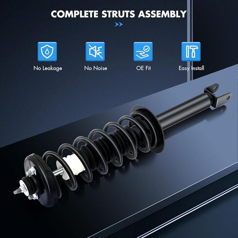 ASAPE Complete Struts Rear A Pair Fit for 2008 2009 2010 2011 2012 for Honda Accord FWD Quick-Strut Complete Strut Assembly Coil Spring Replace OE 172563 in Saudi Arabia