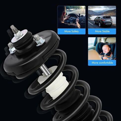 ASAPE Complete Struts Rear A Pair Fit for 2008 2009 2010 2011 2012 for Honda Accord FWD Quick-Strut Complete Strut Assembly Coil Spring Replace OE 172563 in Saudi Arabia