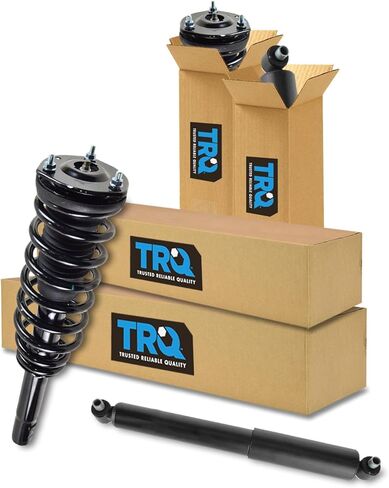 TRQ Complete Shock Assembly & Shock Absorber Kit 4 Piece Front & Rear Compatible with 2010-2012 Ford Fusion Lincoln MKZ 2010-2011 Mercury Milan in Saudi Arabia