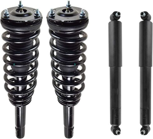 TRQ Complete Shock Assembly & Shock Absorber Kit 4 Piece Front & Rear Compatible with 2010-2012 Ford Fusion Lincoln MKZ 2010-2011 Mercury Milan in Saudi Arabia