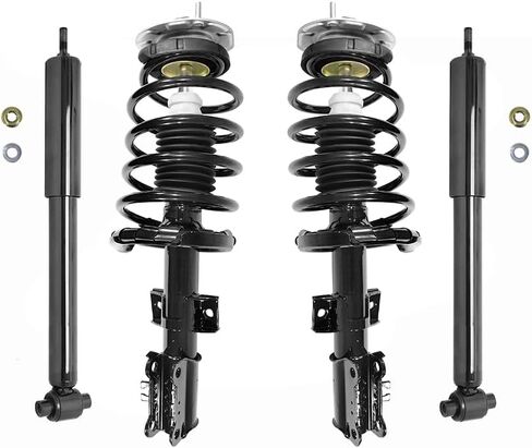COMPLETESTRUTS - مجموعات دعامة أمامية سريعة كاملة مع نوابض لولبية واستبدال ممتص الصدمات الخلفي لسيارة فولفو S60 FWD 2001-2009 - مجموعة من 4 in Saudi Arabia