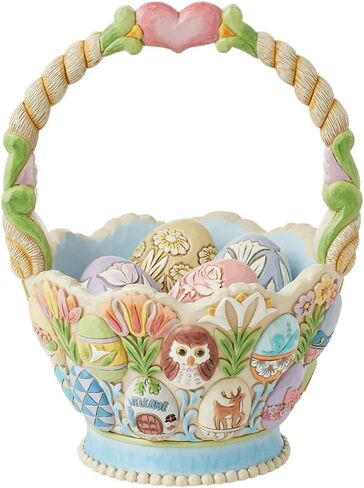 مجموعة Enesco Jim Shore Heartwood Creek السنوية العشرين لعيد الفصح وتمثال بيض عيد الفصح مكونة من 5 قطع - تماثيل مصنوعة يدويًا من الراتنج الحجري لديكور المنزل، 8.46 بوصة in Saudi Arabia