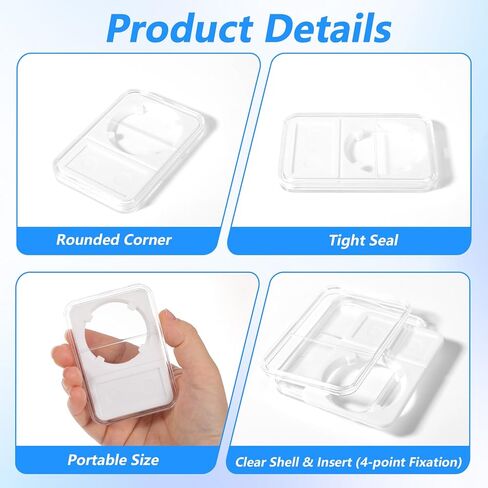 30PCS 38mm Coin Display Holder, Storage Case for Morgan Peace IKE Silver Dollar Coins, Portable Coin Display Case Protectors for Organize and Collection in Kuwait