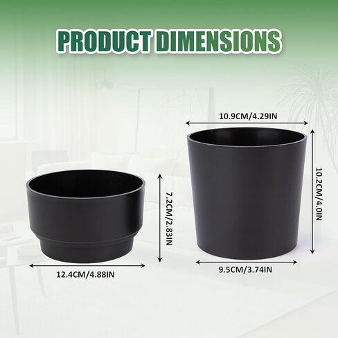 Bargifts Black Flower Pot Diversion Safe, Secret Storage Hidden Safe Box Keep Your Valuables Safe Like Money, Keys, and Jewelry- Plants Not Include in Saudi Arabia