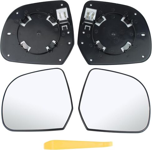 Pair Left and Right Side Rearview Non-Heated Mirror Glass with Backing Plate for Nissan Versa 2012-2014 Versa Note 2014 in Saudi Arabia