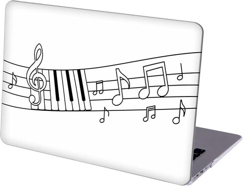 متوافق مع جهاز MacBook Air مقاس 13.6 بوصة، حافظة صلبة مع غطاء لوحة مفاتيح وواقي شاشة (A2681، شريحة M2 / A3113، شريحة M3 / A3240، شريحة M4، إصدار 2022-2025) - ملاحظة الموسيقى MC21663 in Saudi Arabia