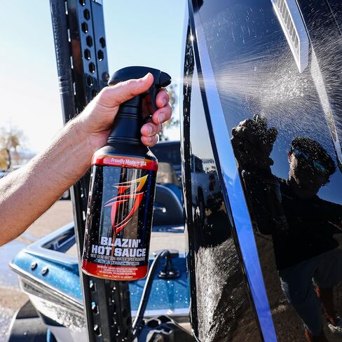 Bling Sauce Blazin' Hot Sauce، مزيل بقع الماء العسر من المستوى التالي، 32 أونصة in Kuwait