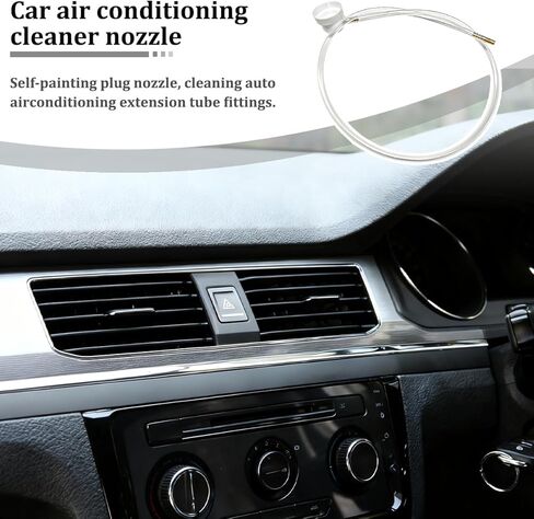 2PCS Car Aerosol Nozzles, 360 Degrees Extension Hose Vehicle Spray Tip Nozzle, Automotive Fluid Film Hoses Body Repair Tools Accessories for Male Stem Spray Cans, Universal Fit in Kuwait