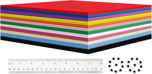 48PCS EVA Foam Sheets 1mm Thick 11.8 x 7.8 Inches Craft Foam Paper 12 Colors for Craft Projects Kids DIY Handcraft Classroom Parties and More… in Kuwait