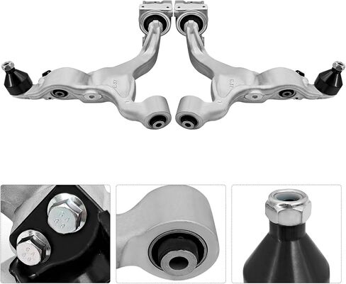 AWD Front Lower Control Arm Kit compatible with Infiniti M35 M45 AWD 2008-2010 Left Driver Side and Right Passenger Side Lower Transverse Link Replace# 54500EJ72A 54501EJ72A 54500-EJ72A 54501-EJ72A in Kuwait