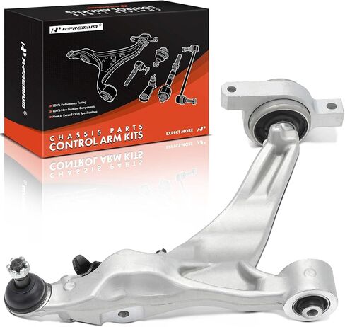 A-Premium Front Left Lower Control Arm, with Ball Joint & Bushing, Compatible with Infiniti M35h 2012-2013, M37 2011-2013, M56 2011-2013, Q70 2014-2019, Q70L 2015-2019, RWD Only in Saudi Arabia