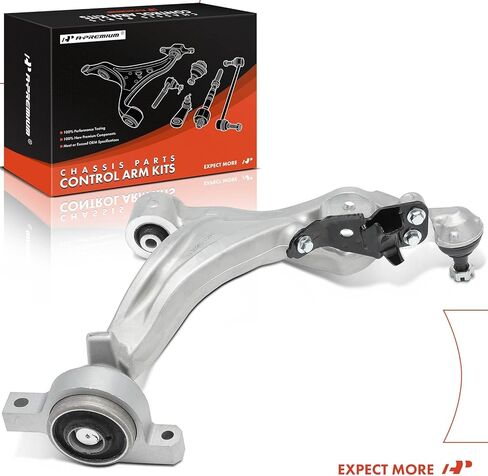 A-Premium Front Left Lower Control Arm, with Ball Joint & Bushing, Compatible with Infiniti M35h 2012-2013, M37 2011-2013, M56 2011-2013, Q70 2014-2019, Q70L 2015-2019, RWD Only in Saudi Arabia
