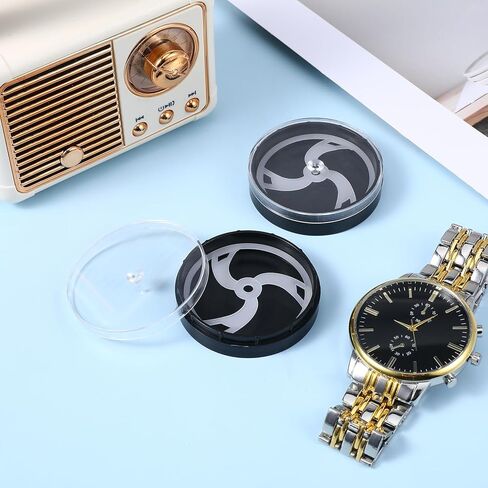 Hecila 4Pcs Portable Watch Dial Storage Box Watch Storage Box Dust-Proof & Scratch-Proof Protection Organizer Watches Holder Organizer Watches Movement Holder Supplies Holders Supplies Travel Case in Saudi Arabia
