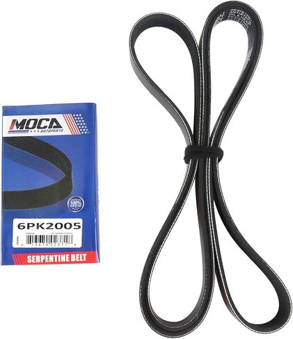 6PK2005 Serpentine Belt fit 17-19 for Jeep Compass 2.4L, 98-02 for Chevrolet Camaro 5.7L, 96-97 for Dodge Dakota 2.5L, 03-08 for Hyundai Tiburon 2.7L, 05-10 for Kia Sportage 2.7L in Saudi Arabia
