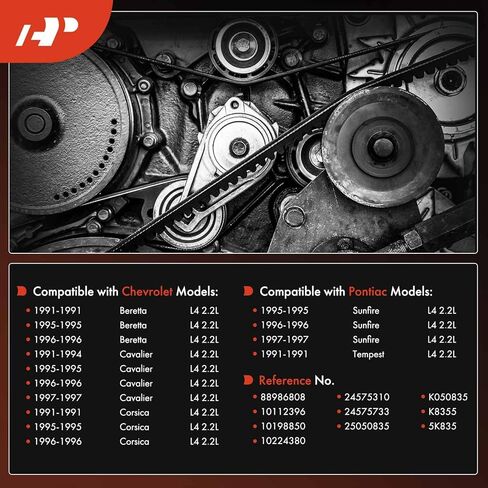 A-Premium 83.46 Inch Engine Serpentine Drive Belt Compatible with Chevrolet Beretta 1991/1995-1996, Cavalier 1991-1996, Corsica 1991/1995-1996 & Pontiac Sunfire 1995-1997, Tempest 1991 in Saudi Arabia