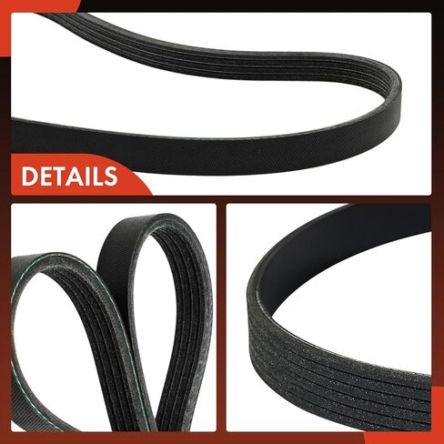A-Premium 83.46 Inch Engine Serpentine Drive Belt Compatible with Chevrolet Beretta 1991/1995-1996, Cavalier 1991-1996, Corsica 1991/1995-1996 & Pontiac Sunfire 1995-1997, Tempest 1991 in Saudi Arabia