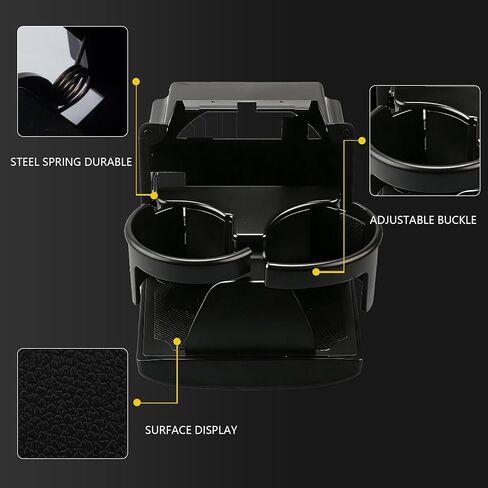 Dasbecan Rear Console Cup Holder Sub Assembly Replacement Compatible with Subaru Legacy Outback 2005-2009 Replaces# 66150AG01CWA Black in Kuwait