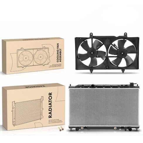 Replacement Parts for Radiator&Cooling Fan Assembly Kit for Nissan Altima 2002-2004 Maxima V6 3.5L Mod-A58PP-44141 in Saudi Arabia