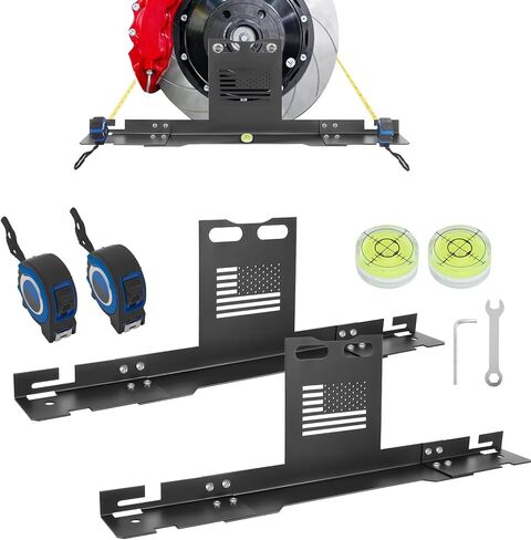 أداة محاذاة العجلات مع شريطين قياس قطعتين من لوحات أدوات محاذاة أصابع القدم، أداة محاذاة الحدبة للسيارات والشاحنات وسيارات الدفع الرباعي وإصلاح الإطارات RV للاستخدام المنزلي وأدوات السيارات in Kuwait