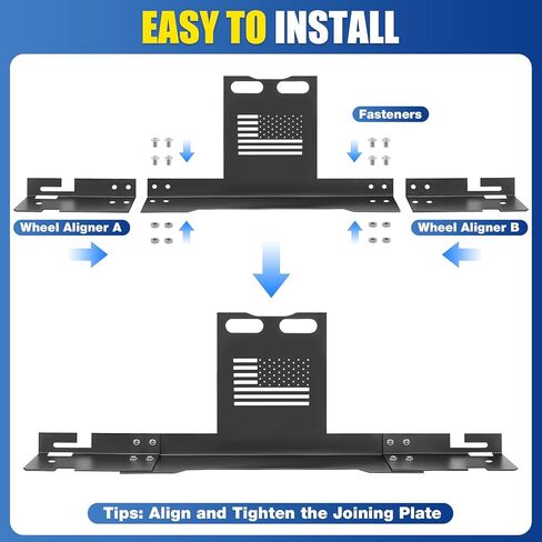 أداة محاذاة العجلات مع شريطين قياس قطعتين من لوحات أدوات محاذاة أصابع القدم، أداة محاذاة الحدبة للسيارات والشاحنات وسيارات الدفع الرباعي وإصلاح الإطارات RV للاستخدام المنزلي وأدوات السيارات in Kuwait