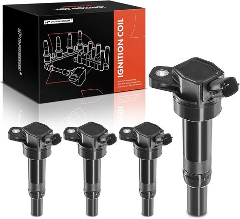 A-Premium (Red) Engine Ignition Coil Pack Compatible with Kia Soul 2012-2019, Forte 2014-2018, Rondo 2014 & Hyundai Elantra 2010-2020, Tucson 2014-2020, Elantra Coupe, Elantra GT, 1.8L 2.0L, 4-PC Set in Saudi Arabia