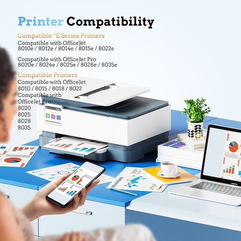 خراطيش حبر LxTek 910XL لاستبدال طابعات HP لحزمة كومبو خراطيش الحبر HP 910XL HP910XL/910 Multipack XL Color لطابعة OfficeJet 8010 8015 8018 8022 Pro 8020 8025 8028 8035 (5 عبوات) in Saudi Arabia
