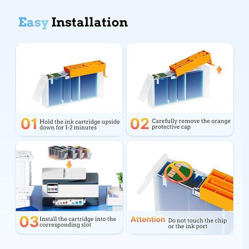 خراطيش حبر LxTek 910XL لاستبدال طابعات HP لحزمة كومبو خراطيش الحبر HP 910XL HP910XL/910 Multipack XL Color لطابعة OfficeJet 8010 8015 8018 8022 Pro 8020 8025 8028 8035 (5 عبوات) in Saudi Arabia