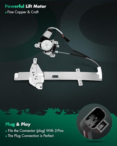 SCITOO Front Left Power Window Regulator Replacement for 1997-2005 for Buick Century,1997-2004 for Buick Regal,1998-2002 for Oldsmobile Intrigue,741-637 in Saudi Arabia