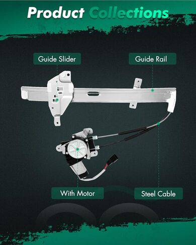 SCITOO Front Left Power Window Regulator Replacement for 1997-2005 for Buick Century,1997-2004 for Buick Regal,1998-2002 for Oldsmobile Intrigue,741-637 in Saudi Arabia