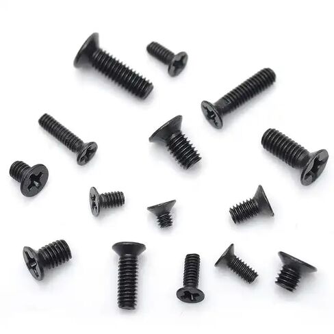 1000PCS M1 M1.2 M1.4 M1.7 Phillips Round Head Self Tapping Small Screw Micro Screws Electronic Small Black Bolts Wood Screws Kit in Kuwait