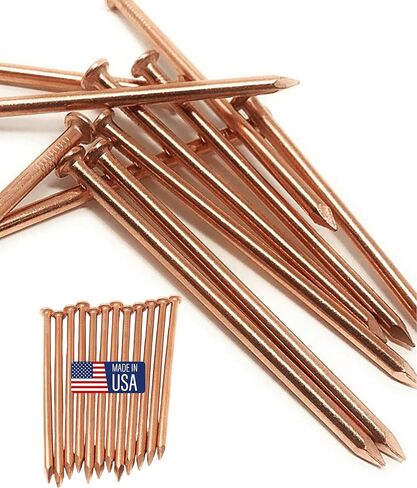 Dubbs Hardware 12 Pack USA Made! Copper 4 Inch Long Nail Spikes, Kills Trees Stumps Roots Reliable in Kuwait