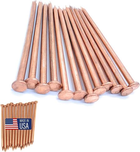 Dubbs Hardware 12 Pack USA Made! Copper 4 Inch Long Nail Spikes, Kills Trees Stumps Roots Reliable in Kuwait